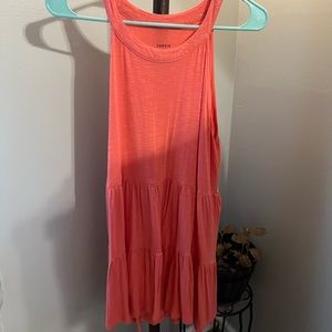 Ruffle tunic tank